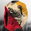 Stylish Poker Ace Diamond Print Long Sleeve T-Shirt, Trendy Casual Wear