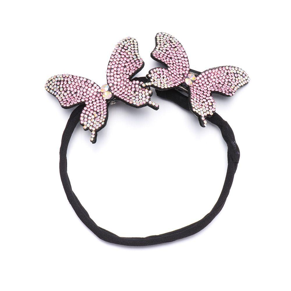 Kristall Handgefertigte Schmetterlings-Haarspange Elegant Knospen-Haarnadel Schmetterlingsform Haarnadeln Duttmacher