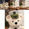 Plush Captain Teddy Bear Toy For Kids Soft Stuffed Animal Gift For Children
