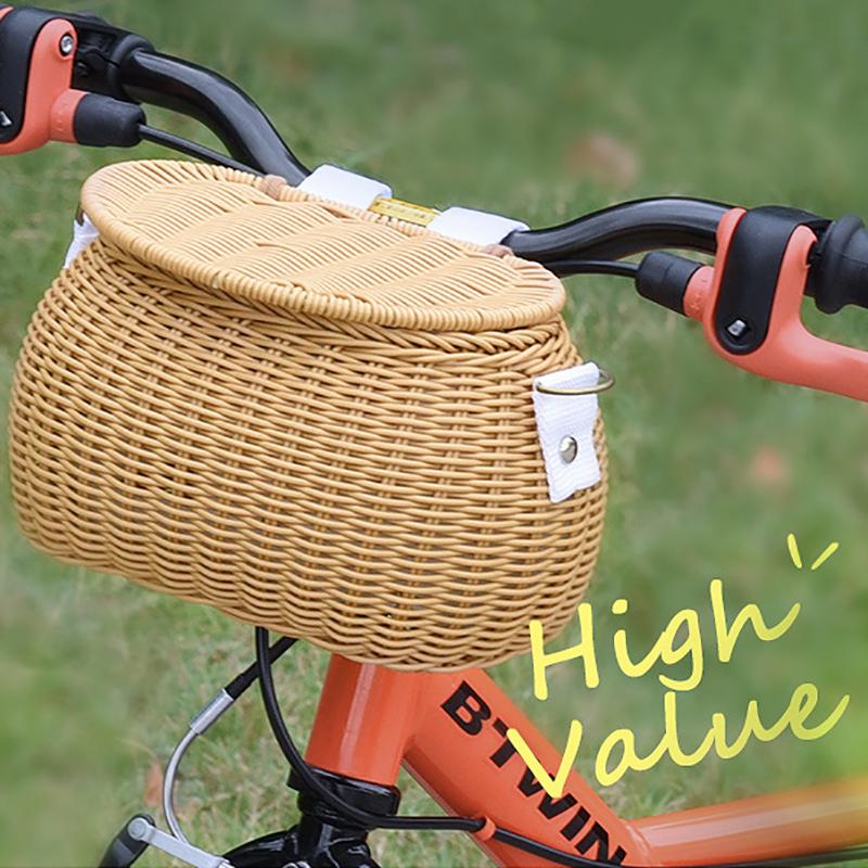 Cestos de Bicicletas Infantis Plástico Tecidos Cestos de Bicicletas Bicicletas Infantis Cesto de Vime