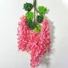 12pcs Long Branches Simulated Wisteria Hanging Trailing Flower String Silk Flower  Garland Display