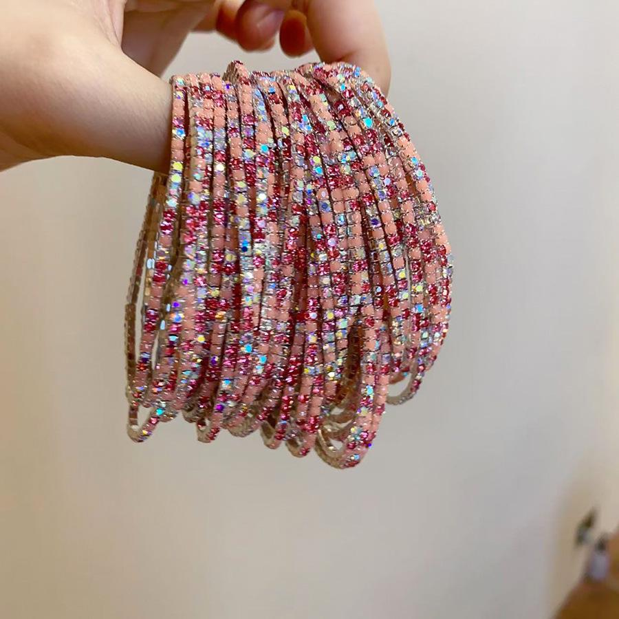 Personalized Rhinestone Crystal Stretch Bracelet for Women - Elegant, Fashionable, and Versatile Hand Jewelry