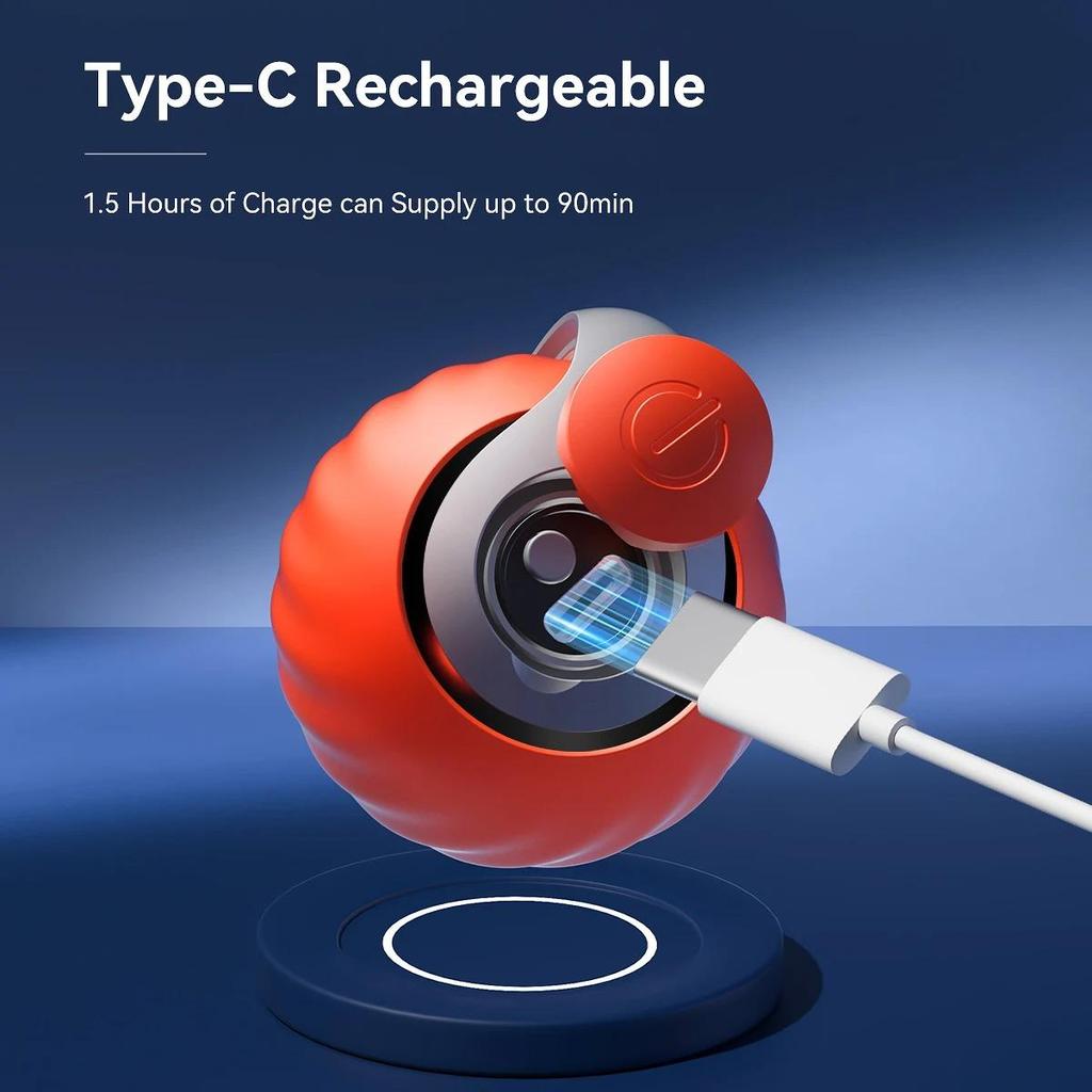 2PCS Cat Interactive Ball Toys Rechargeable Smart Pet Electric Toy Dog Cat Training Imitate Mouse USB Rechargeable Rolling Chug Ball Pet Cat Toy