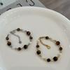 New Trendy Natural Tiger Eye Stone Bracelet Pearl Collar Chain Necklace for Women Punk Vintage Handmade Beads Jewelry Set Gifts