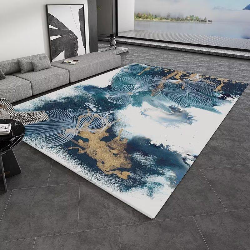 Modern Abstract Carpets for Living Room Elastic Design Large Area Rugs Sofa Chair Floor Mat Decoration Bedroom Carpet Non-Slip
