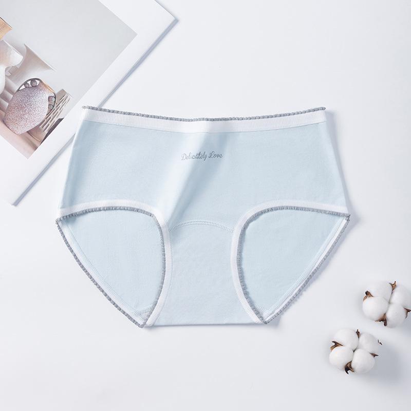 Lady Spring and Autumn Cotton Antibacterial Extended Crotch Triangle Briefs