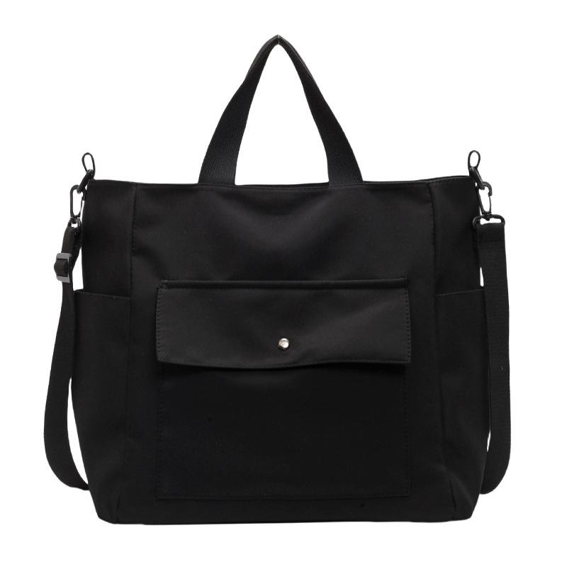 New Japanese tote bag women's commuter large-capacity shoulder bag casual texture college student class fashion armpit bag