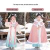 “2026 Girls’ New Year Hanfu Tang Suit Dress – Winter Chinese Style”