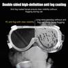EN166 Certified Scratch-Resistant Transparent Anti-Fog Anti-Static PC Lens Safety Goggles Industrial Construction Chemical