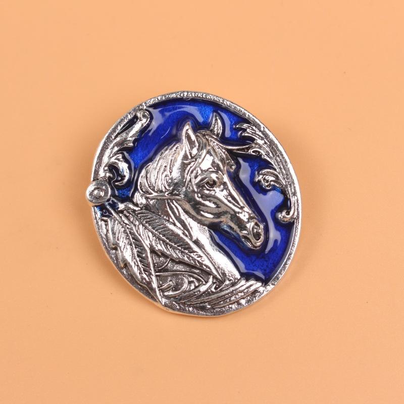 Medieval Vintage Western Horse Brooch Literary Retro Old Jewelry