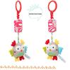 Baby Stroller Mobile with Rabbit, Bee, Bird, Owl & Dog Toys - Hanging Ornament & Bed Bell