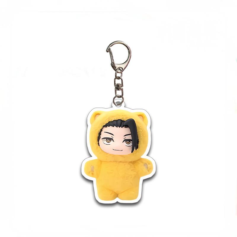 1 Piece Anime Surrounding Acrylic Keychain Jujutsu Kaisen Season 2 Cat Park Party Gojo Satoru Bag Accessories Pendant Fans Gifts