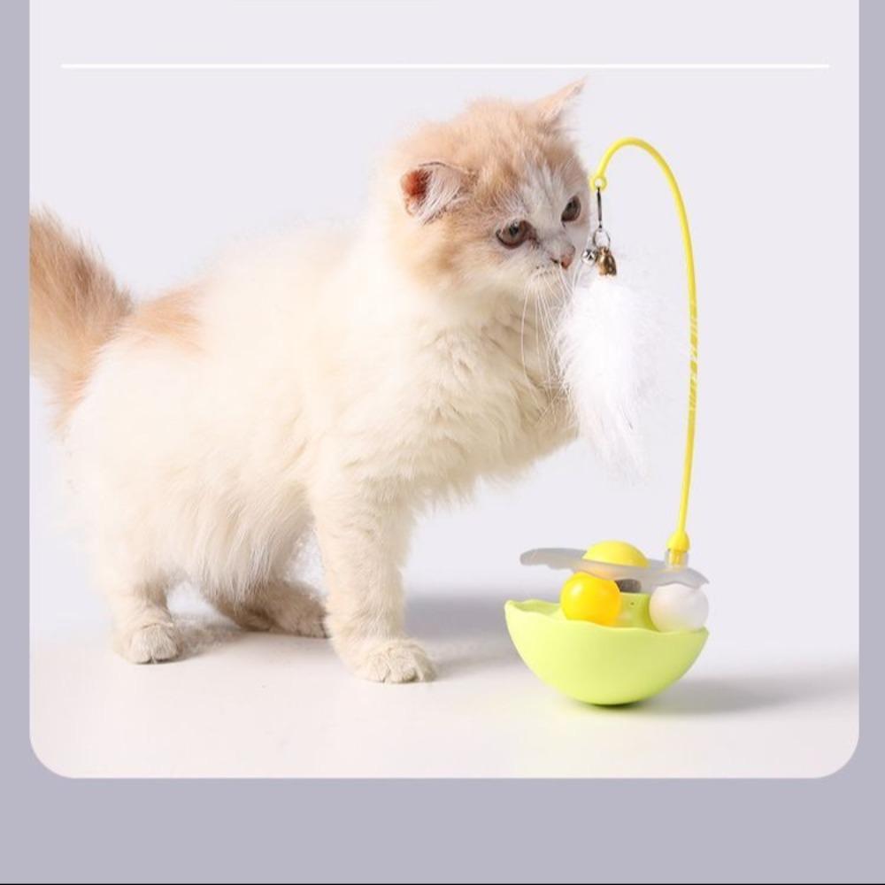 

Irregular Rotation Cat Teaser Stick Self Elevation Tumbling Turtle Ball Funny Cat Toys