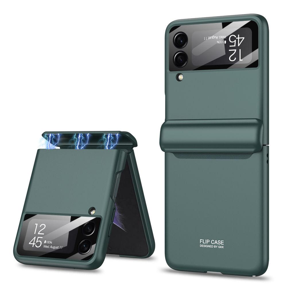 Per Samsung Galaxy Z Flip 4 Custodia Magnetica con Cerniera con Pellicola Protettiva per Schermo Copertura Opaca Antiurto All-inclusive