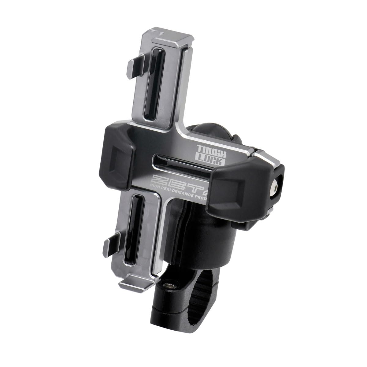 

ZETA RACING Tufflock Smartphone Titanium Vibration Compatible with Handlebar Diameters Adjustable Ball Mount for High Reduced Smartphone Dirt Freak