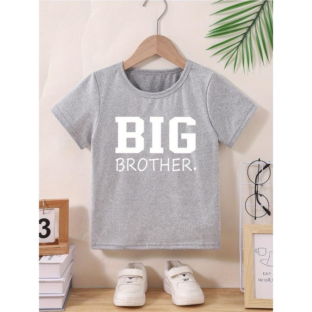 2025 STOREBROR Mode Tryckt Barn T-shirt Mjuk och Andningsbar Sommar Kortärmad Rundhalsad Casual Ren Bomull Topp
