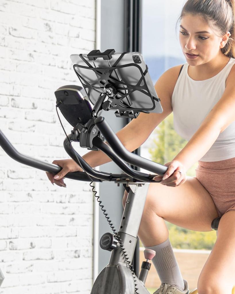 Phichy Bicycle Tablet Exercise Tablet Japanese Instruction Manual Compatible with Inch Including iPad Galaxy and iPhone Stand, Bike/Treadmill,