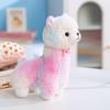 Zoo Niedliches Alpaka Plüschtier Stofftier 25cm Bunte Alpaka Puppe für Kinder zum Kuscheln Schlafen Begleiter Weiche PP
