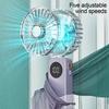 2024 New Fan Portable Handheld Fold Office Desktop Multifunctional Folding Double Battery 3600mAh Electric Fan with Neck Lanyard