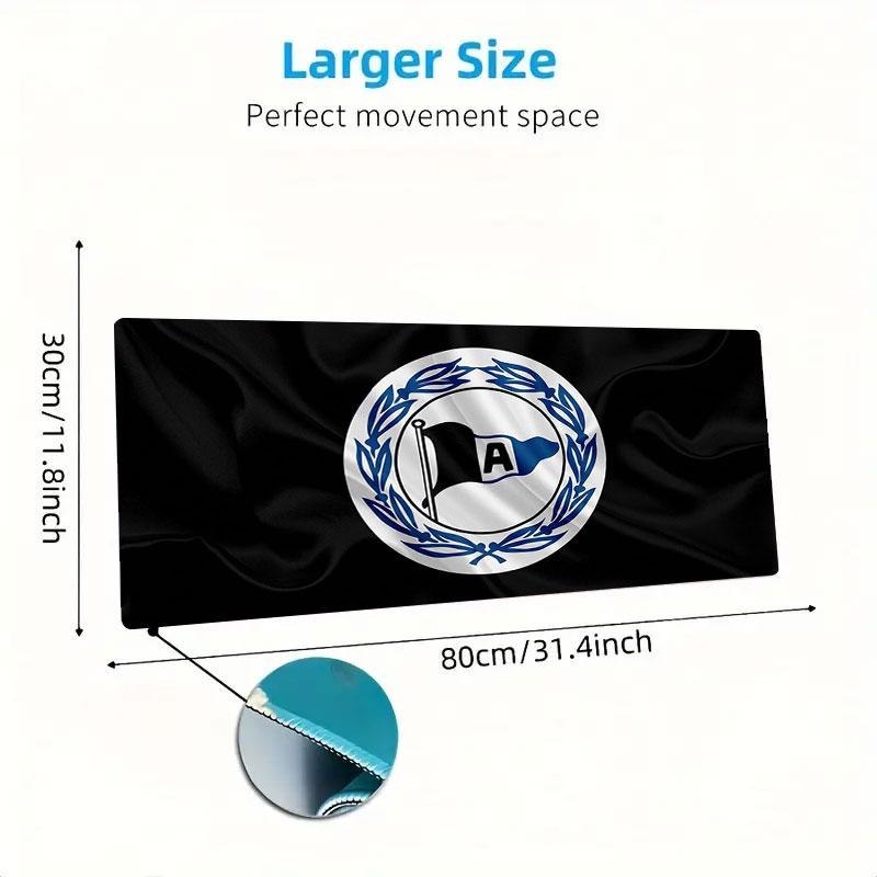 DSC Arminia Bielefeld Large Size Mouse Pad Large Gaming Table Cushion Non-slip Laptop Tablet Big Mousepad XXL Mat Mini PC Playmat With Lock edge