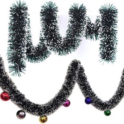 Wall Door Decor Christmas Tree Ornaments 2M Christmas Garland Tinsel Strips New Home Party CDN