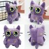 Tostada Plüsch Lila Katze Spielzeug für Kinder und Sammler mit weichem kurzem Plüschmaterial