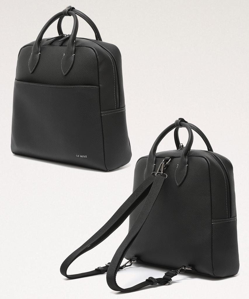 Lemine 2-Way Briefcase Bag (Black)