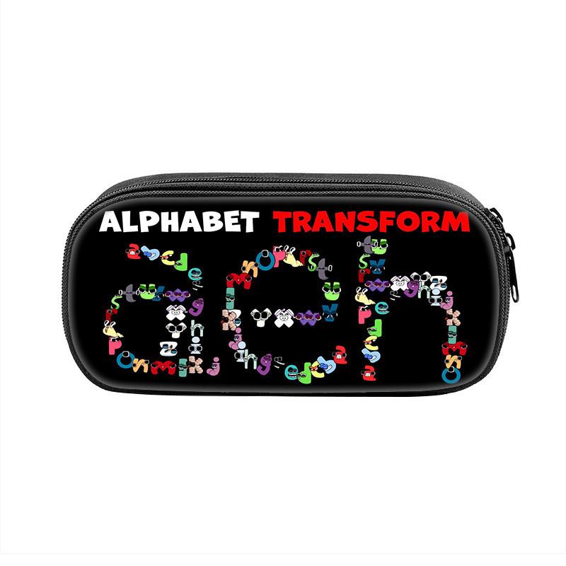 Alphabet Lore Pencil Case With Nylon Material For Students And Kids