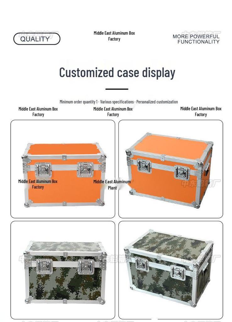Custom Aluminum Camouflage Trolley Case with Wheels, Shockproof Aviation and Outdoor Equipment Protection