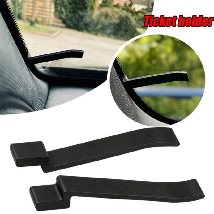 Vehicle Receipt Clip Set, Car Ticket Storage for Drivers with Trim Slot Placement & Quick Card Access in the Cabin