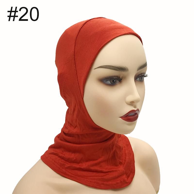 High Qualit Modal Muslim Women Ninjas Cap Full Cover Inner Hat Islamic Undercap Hijab Comfortable Bonnet Headcloth Neck Cover