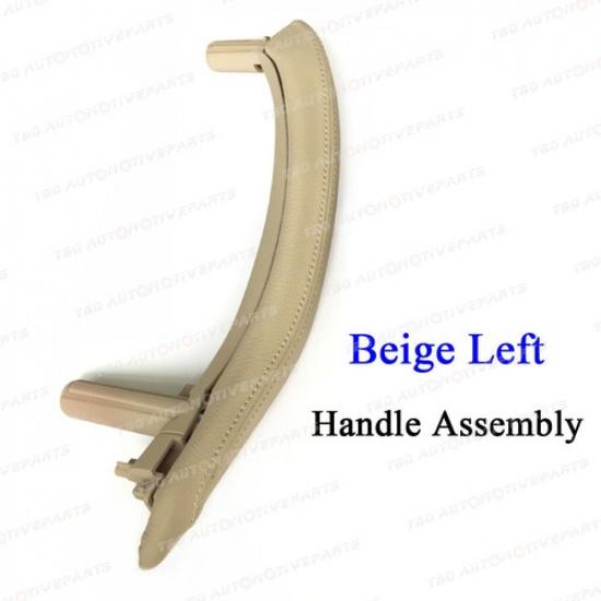 Door Pull Handle Cover with Leather Assembly For BMW X5 X6 F15 F16 2014 -2018