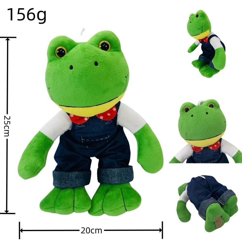 New Magic Expression Plush Doll Cartoon Girl 25cm Stuffed Animal Doll Soft Long Leg Frog Gift