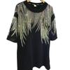 Plus Size Summer Women's T-shirt Tide Medium-length Short-sleeved Tops