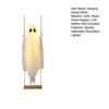 5 FT Hanging Swing Ghost Halloween Decoration LED Lighted Outdoor Large White Ghost Swinging Halloween Decor for Yard Tree Front Porch