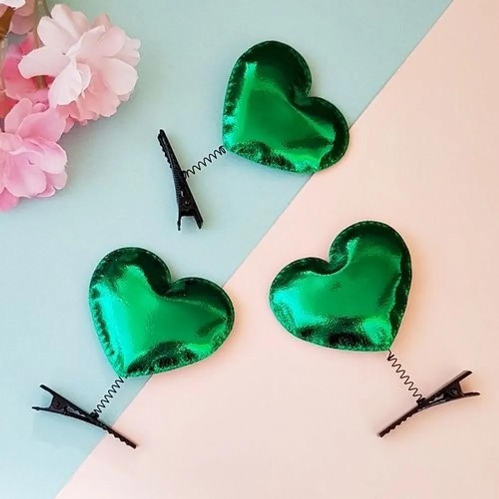 10 Green Heart Hairpins Spring Pins Group Events Amusement Parks Concerts Sports Days