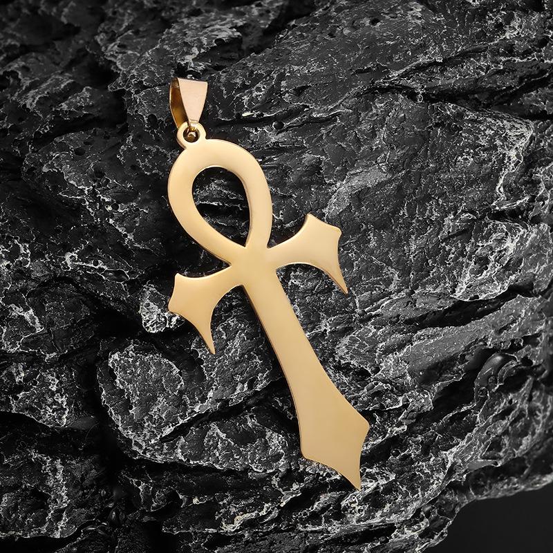 Style Jewelry Cuban Chao Anka Cross Light Luxury High-end Pendant Necklace