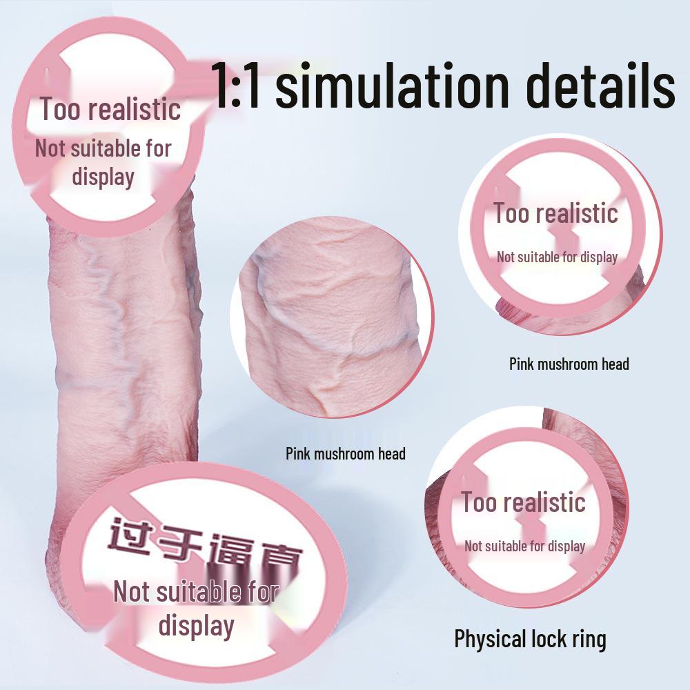 Men's Delay and Enlargement Silicone Dildo Sleeve Condom