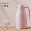 Press-Type Thermos Flask: Compact Glass-Lined Water Bottle with Hour-Long Insulation, Convenient Home Delivery.