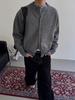 Cleanfit American Retro Two-Piece Loose Henley Cardigan for Couples