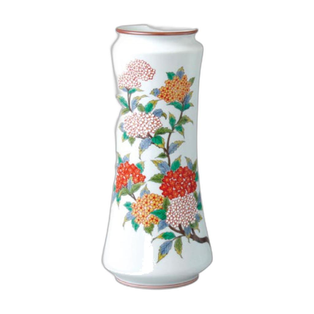 Yamashita Kogei Arita Ware Flower 1 piece Diameter x Height Made in Traditional Wedding Gift (Yazaemon) Vase, Vase, 8-inch Pestle-shaped Vase,