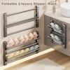 Non Perforated Wall-mounted Rack Multi-layer Shoe Organizer Simple Shoe Rack  Home Storage