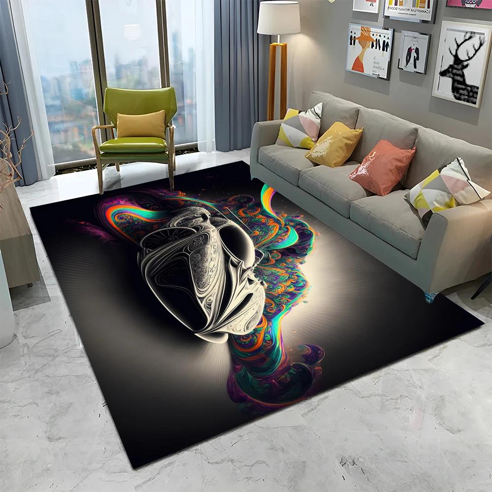 3D Toekomstige Sportwagen HD Concept Auto Cartoon Tapijt Vloerkleed voor Huis Woonkamer Slaapkamer Bank Deurmat Decoratie, Kinderen Antislip Vloermat