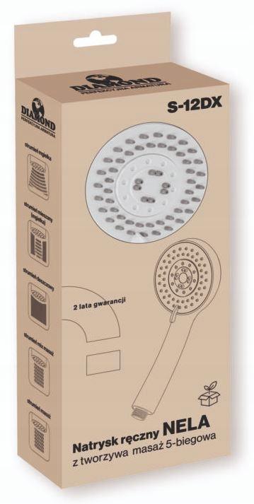 Nela 5-Spray Chrome Shower Head
