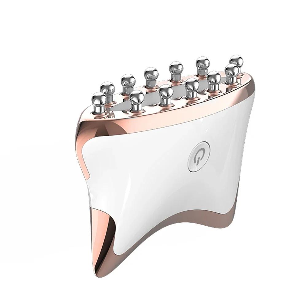 Electric Guasha Massager Microcurrent Facial Anti Wrinkle Face Lift Body Skin Care Neck Massage Tool