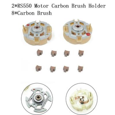 2PCS RS550 Motor Carbon Brush Holder+8*Carbon Brush For Bosch For