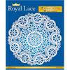 Royal Consumer Medallion Lace Round Paper Doilies, 10-Inch, Pack of 12 (B23005), White