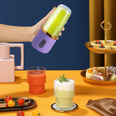 360W Tragbarer Mixer für Shakes und Smoothies 6 Klingen Selbstreinigender Entsafterbecher 400ml Wiederaufladbar