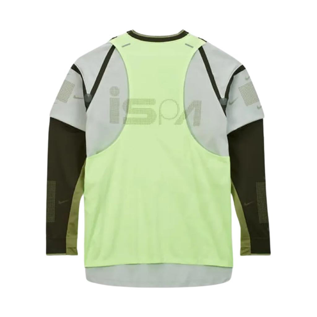 Nike ISPA Rundhals Fake Zweiteiler Langarm T-Shirt Unisex Oberteile Hell-Silber Rotzeder Krokodilhaut FB2705-034
