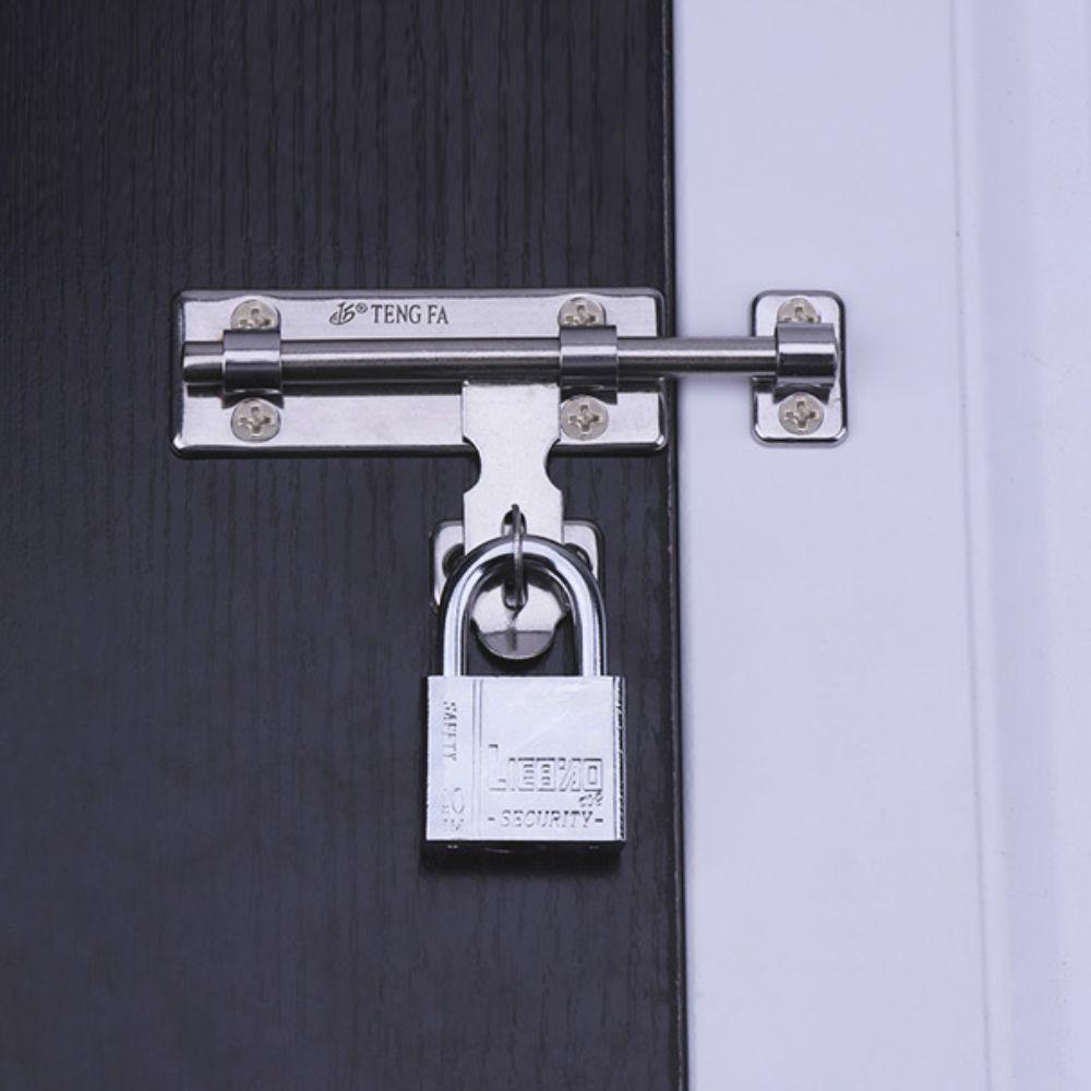 Stainless Steel Window Deadbolt Rust-Resistant Padlock Latch Thickened Cupboard Latch Drawer